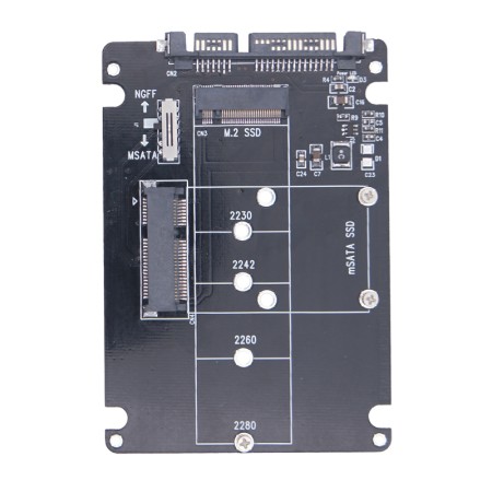Adaptador USB M2 M.2 NGFF a SATA, convertidor MSATA a USB SATA 3,0, mSATA externo m.2 NGFF a SATA3, placa elevadora de adaptador