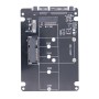 Adaptador USB M2 M.2 NGFF a SATA, convertidor MSATA a USB SATA 3,0, mSATA externo m.2 NGFF a SATA3, placa elevadora de adaptador
