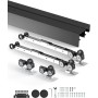 VEVOR YMXT-XC40-4B Kit de Herrajes para Puertas Corredizas, Negro