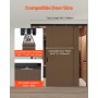 VEVOR YMXT-XC40-4B Kit de Herrajes para Puertas Corredizas, Negro