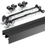 VEVOR YMXT-XC40-4B Kit de Herrajes para Puertas Corredizas, Negro