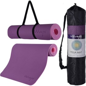 Wueps Esterilla Deporte, Yoga, Pilates, Ejercicios, incluye correa de hombro y bolsa de transporte, ideal para realizar deporte