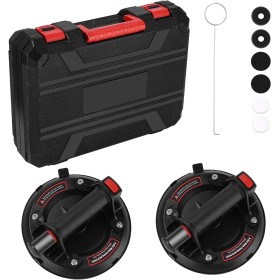 Zhufas 2 Piezas Ventouse Vitrier 8.2" Ventosas para Cristal Máx Cargas 200KG, Ventosas para Cristales Profesional para Levantar