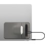 kwmobile Funda Disco Duro Externo Compatible con SanDisk Portable SSD, Samsung T7 - Bolsa Disco Duro Adhesiva para Portátil 13 x