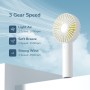 JISULIFE Mini Handheld Fan, Portable and Small Fan with 3 Speeds USB Rechargeable Battery Operated for Outdoor, Indoor, Travel,