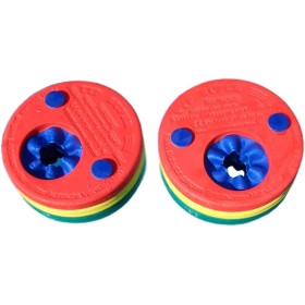 Delphin -Discos de natación, rojo-amarillo-verde, 4291, hasta 60 kg