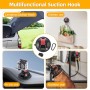 4Pcs Ventosas para Coche, Ventosas para Cristal Incluye Gancho en S, Ventosas Furgoneta Camper con Gancho para Correa con Anillo