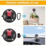 4Pcs Ventosas para Coche, Ventosas para Cristal Incluye Gancho en S, Ventosas Furgoneta Camper con Gancho para Correa con Anillo