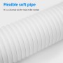 Desagüe de Inodoro 260-650 mm, PVC, Sellado Fiable, Flexible, Reemplazable, Conexión Universal para Sistemas Domésticos,