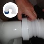 Desagüe de Inodoro 260-650 mm, PVC, Sellado Fiable, Flexible, Reemplazable, Conexión Universal para Sistemas Domésticos,