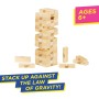 Hasbro Gaming Jenga, Juegos de Mesa de Viaje para Niños y Niñas de 6 Años o Más, Juguetes de Verano, Fiestas con Amigos,