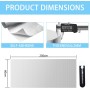 Laitejituan Placa de aluminio de protección 60 x 250 cm Protector Térmico Aluminizado con Adhesivo Barrera Termica Lámina de