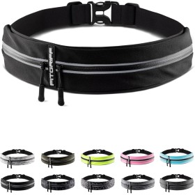 Fitgriff® Riñonera Running Deportiva - Cinturon Correr Hombre y Mujer - Porta Movil (para Todos los Smartphones) para Walking,
