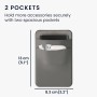 kwmobile Funda Disco Duro Externo Compatible con SanDisk Portable SSD, Samsung T7 - Bolsa Disco Duro Adhesiva para Portátil 13 x