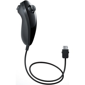 Mando Nunchuck inalámbrico para consola Nintendo Wii - Negro