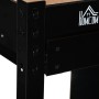 HOMCOM Banco de Trabajo 98,5x48x140 cm Carga 100 kg Mesa de Banco con Panel Perforado Cajón Estante y Armario con Cerradura