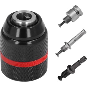 Rápida Portabrocas de Taladro 1,5-13mm, Rosca 1/2'' 20UNF Accesorios Taladro, con SDS Plus, 1/4'' Hex y 1/2'' Llave de Impacto