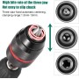 Rápida Portabrocas de Taladro 1,5-13mm, Rosca 1/2'' 20UNF Accesorios Taladro, con SDS Plus, 1/4'' Hex y 1/2'' Llave de Impacto