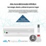INFINITON Aire Acondicionado SPTWF24A2, 24000 BTU, Wifi, Bomba de Calor, Inverter, Deshumidificador, A++, Blanco