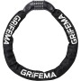 GRIFEMA GA1201-12 Candado de Bicicleta Antirrobo con Llave, Candado de Cadena para Bicicletas, Motos, Scooters, 120cm, Negro