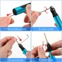 Mini Taladro Recargable, Bolígrafo de Grabado Eléctrico, Mini Taladro Eléctrico de 3 Velocidades, Con 10 Brocas Pequeñas, DIY