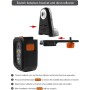 M9912 Colector de Polvo de Taladro Eléctrico con Nivel Láser, Boquilla de Polvo de Taladro, Taladro de Vacío de Succión de Pared