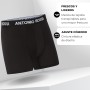 Antonio Rossi (paquete de 12) boxers ajustados para hombre - Calzoncillos tipo bóxer para hombre con cintura elástica