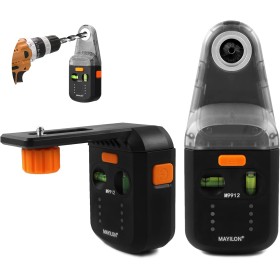 M9912 Colector de Polvo de Taladro Eléctrico con Nivel Láser, Boquilla de Polvo de Taladro, Taladro de Vacío de Succión de Pared