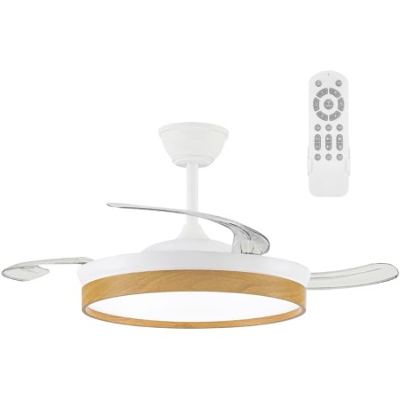 wonderlamp Cosmatos CCT Dim 45W LED Fan with Retractable Blades