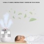 Humidificador Bebes Mocos y Tos Silencioso 2L con Luz UV - Difusor Ultrasónico para Alivio Congestión Nasal - Vapor Frío con Luz