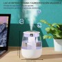Humidificador Bebes Mocos y Tos Silencioso 2L con Luz UV - Difusor Ultrasónico para Alivio Congestión Nasal - Vapor Frío con Luz