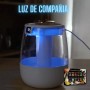 Humidificador Bebes Mocos y Tos Silencioso 2L con Luz UV - Difusor Ultrasónico para Alivio Congestión Nasal - Vapor Frío con Luz
