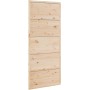 Homgoday Puerta de Granero Madera Maciza de Pino 90x208 cm Puertas Correderas Puerta Corredera para Corredera Madera
