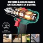 HYCHIKA Destornillador Electrico, 18V taladro bateria, 35Nm, multivelocidad, se puede utilizar para atornillar y taladrar