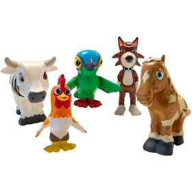 Bandai - La Granja de Zenón - Pack 5 Super Figuras La Granja De Zenón AR85500 Multicolor Explora el Mundo con el Pack de Super