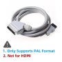Real RGB Scart Cable cuerda del plomo para Nintendo Wii & Wii U PAL