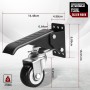 Yeabett Ruedas giratorias resistentes, capacidad 370 kg, juego de 4 ruedas stepdown, ajustables, poliuretano, construcción
