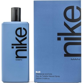 NIKE - Blue, Colonia Hombre, 200 ml, Perfume Formato Spray, Eau de Toilette Natural y Masculina, Aroma Frutal Amaderado,