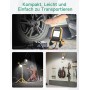 Aigostar Foco de Trabajo LED 30W 2700LM Foco LED Portátil con Enchufe, IP65 Impermeable Soporte plegable, para Uso en Interiores