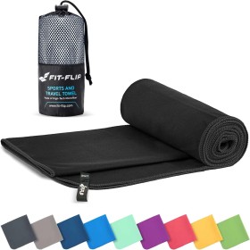 Fit-Flip Toalla Microfibra - para el Gimnasio y la Playa - compacta, Ultraligera, Grande y de Secado rápido - Toallas
