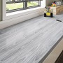 WIIYENA Rollo de suelo de vinilo de PVC de grano de madera de 10 m, autoadhesivo, impermeable, para cocina, dormitorio, hogar,