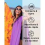 Fit-Flip Toalla Microfibra - para el Gimnasio y la Playa - compacta, Ultraligera, Grande y de Secado rápido - Toallas