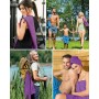 Fit-Flip Toalla Microfibra - para el Gimnasio y la Playa - compacta, Ultraligera, Grande y de Secado rápido - Toallas