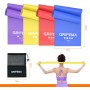 GRIFEMA GA5002 Bandas Elasticas Fitness[Set de 4] 1.8M, Cintas Elasticas con 4 Niveles de Resistencia para Entrenamiento de