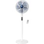 Rowenta Silence Extreme Fan + Electronic VU5870 Standing Fan 5 Speeds Height Adjustable up to 145 cm, Quiet Night Position,