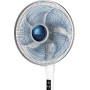 Rowenta Silence Extreme Fan + Electronic VU5870 Standing Fan 5 Speeds Height Adjustable up to 145 cm, Quiet Night Position,