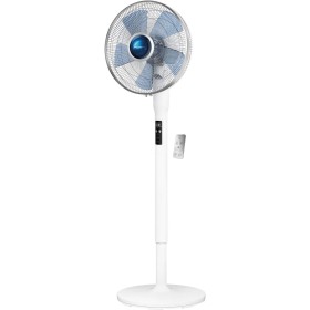 Rowenta Silence Extreme Fan + Electronic VU5870 Standing Fan 5 Speeds Height Adjustable up to 145 cm, Quiet Night Position,