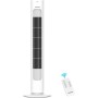 Aigostar Tower Fan with Remote Control, Quiet, 3 Speeds and 3 Modes, 70° Oscillation, Portable Fan with 7 Hours Timer, Height 86