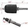 JTENG Heavy Duty 2-13mm Heavy Duty Taladro Sin Llave Chuck Quick Release Knife Drill con SDS Adapter
