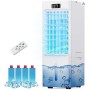 Portable Air Conditioner 4 in 1, Air Cooler with 6L Tank, 4 Modes 3 Speed, 60°Oscillation, 1-12H Timer, with Wheels, Remote